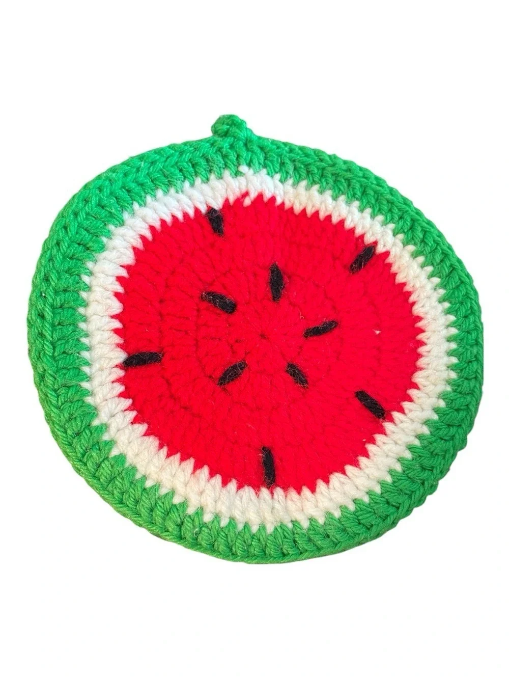 Handmade Crochet Watermelon Potholders Vintage Colorful